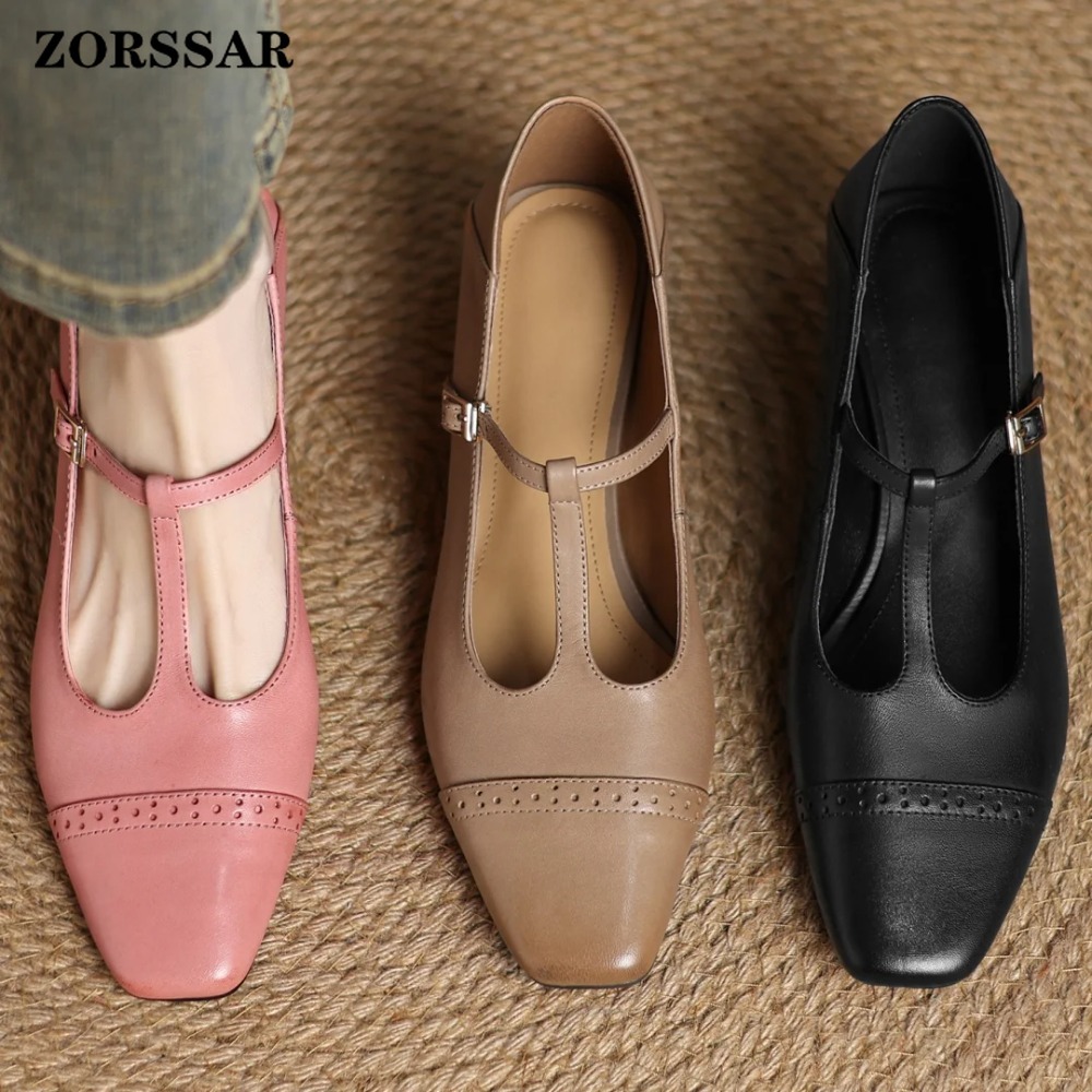 Men Shoes Elegant - Plus Size 34-41 Women's Cow Leather