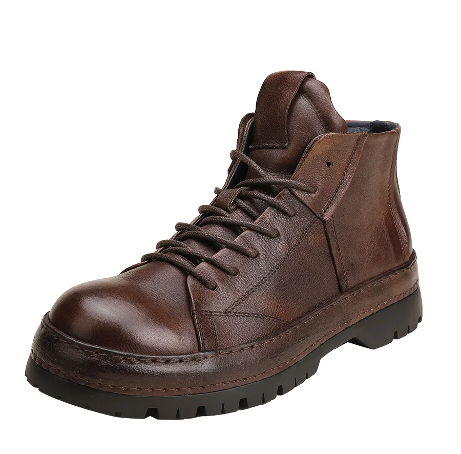 Vintage British Men Ankle Boot - Men'S Shoes Brogues recension och pris
