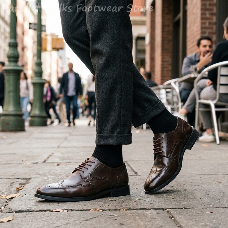 Men Brogue Derby Shoes Formal  - Men'S Shoes Brogues recension och pris