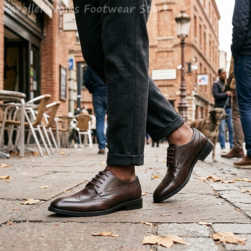 Men Brogue Derby Shoes Formal  - Men'S Shoes Brogues recension och pris