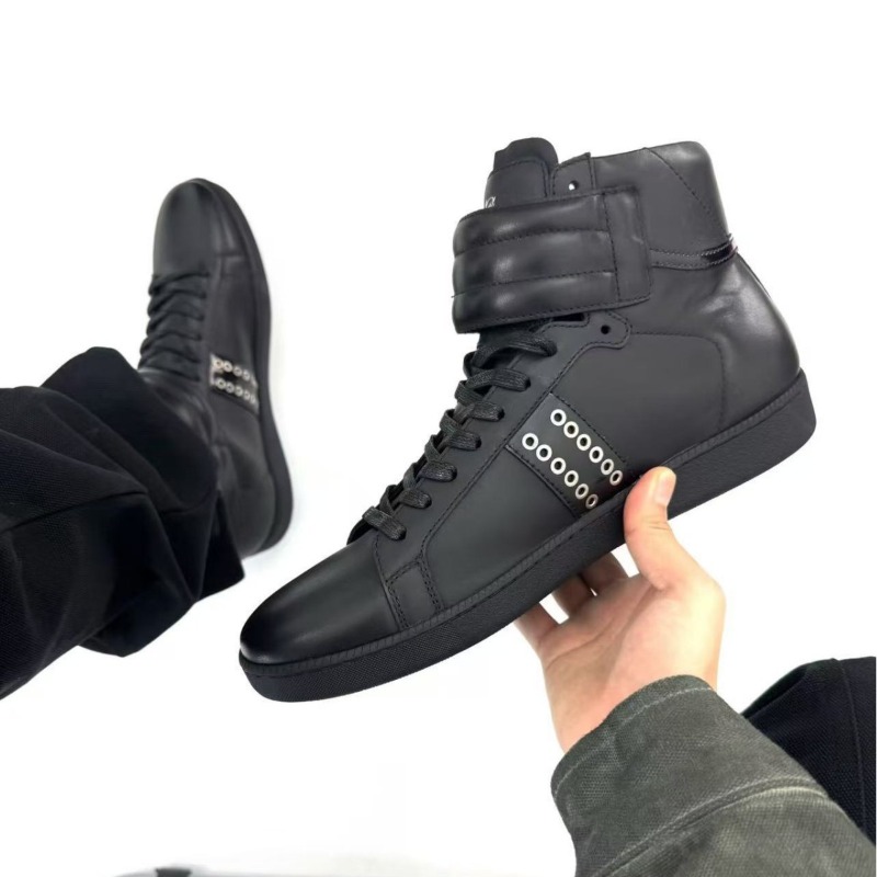Men Genuine Leather High‑top S - Men Shoes White Colour recension och pris