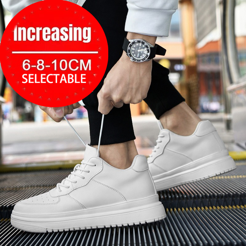 Sneakers Man Elevator Shoes He - Men Shoes White Colour recension och pris