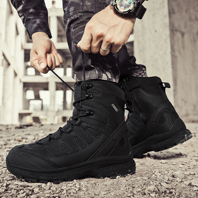 Men Tactical Boots Lace Up Bra - Men Shoes Brands recension och pris